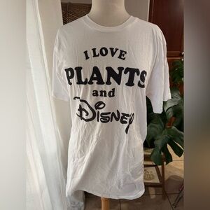 Disney White T-Shirt - I Love Plants
